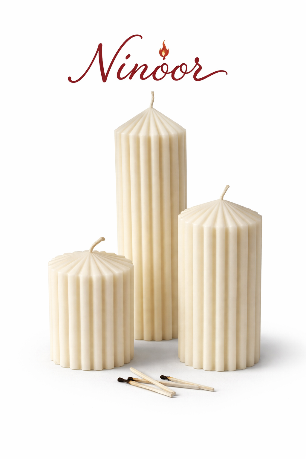 Silindir Üçlü Set Mum Silindir Üçlü Set Mum