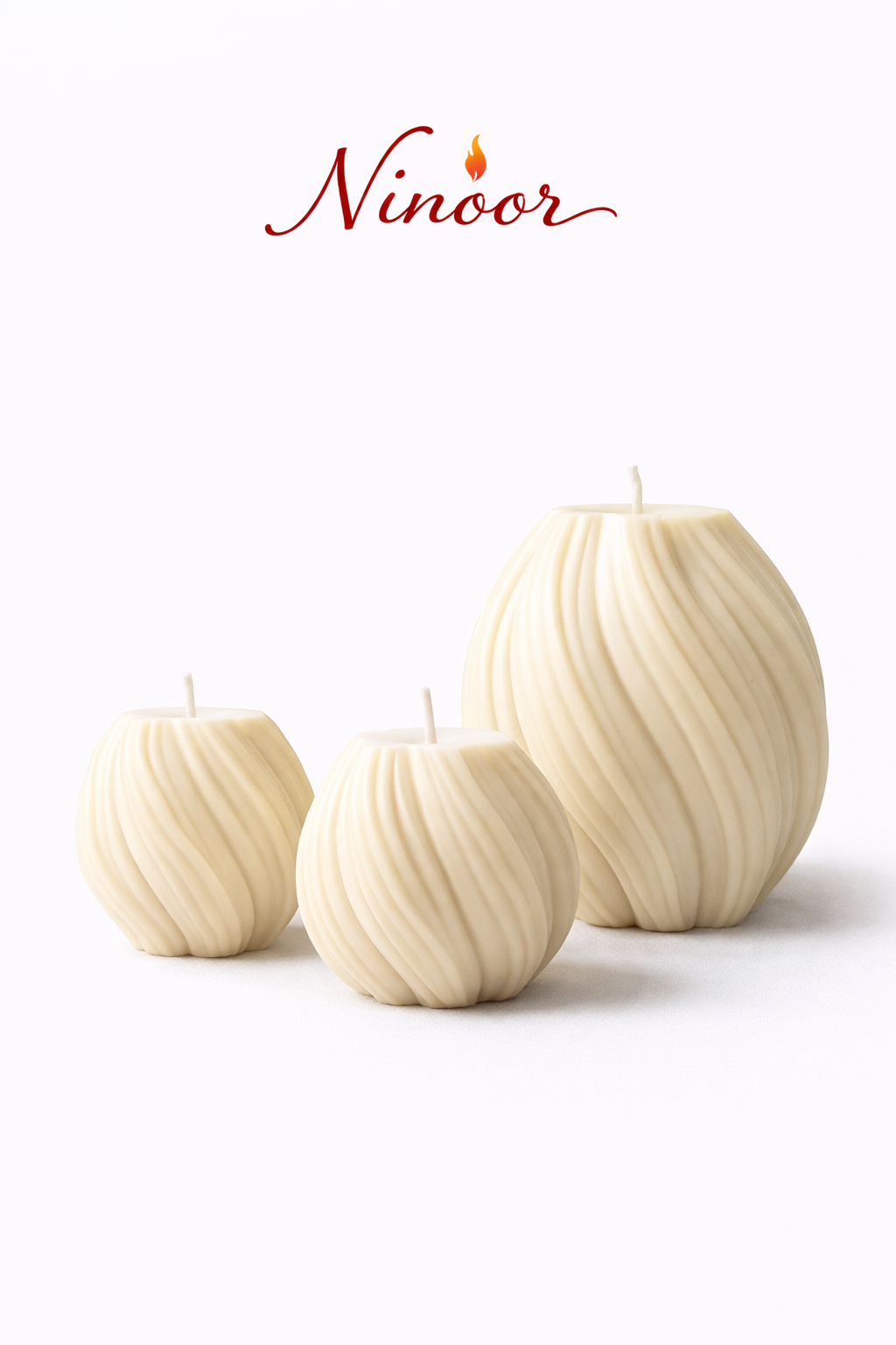 Dalga Üçlü Mum Set Dalga Üçlü Mum Set